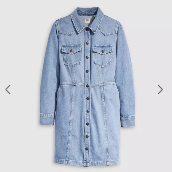 Levi's Flynn Western Dress Large - Picture 5 of 14